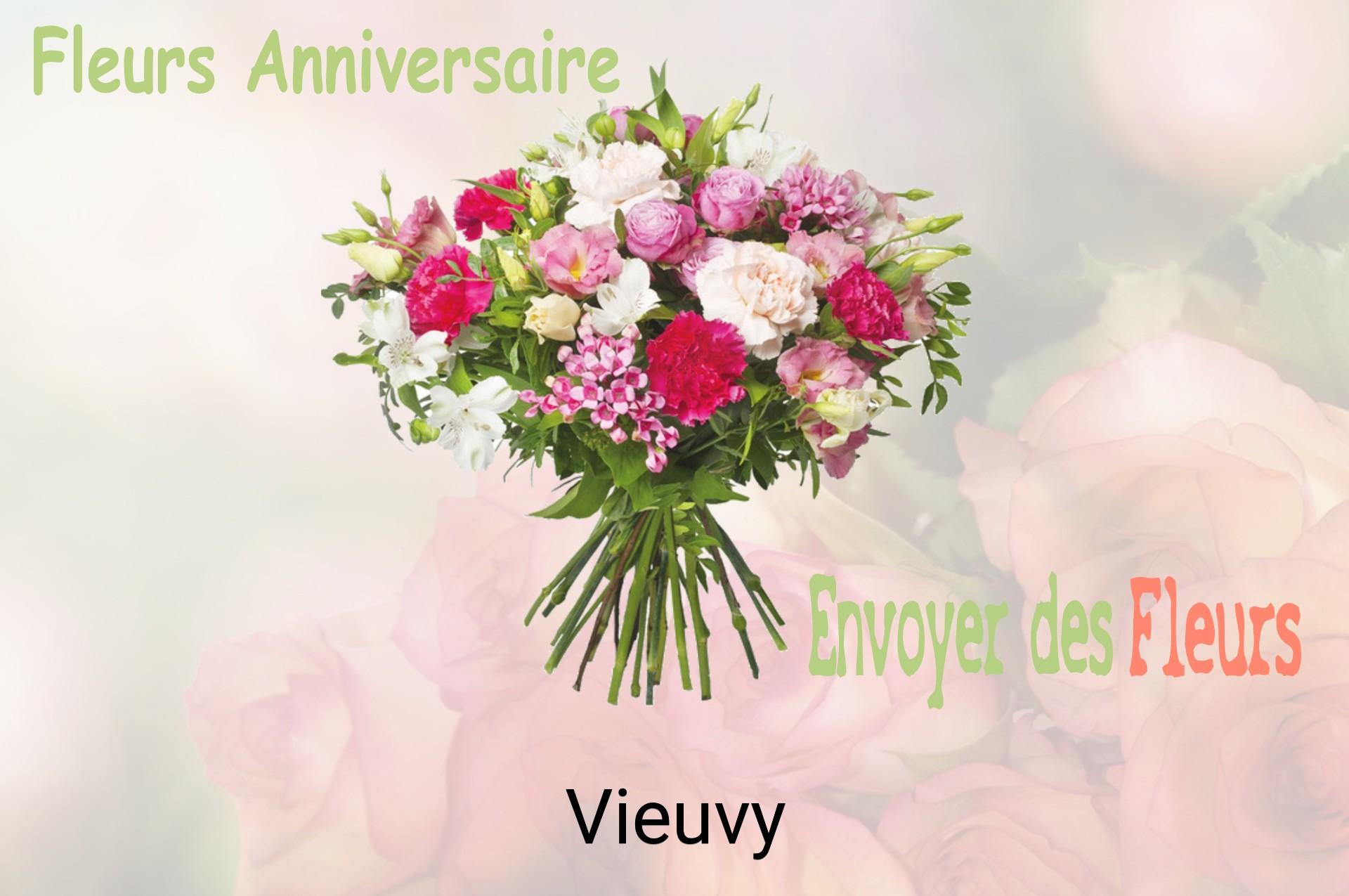 Bouquet de fleurs d’anniversaire livré à Vieuvy
